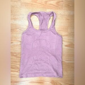 lululemon cropped swiftly racerback size 2 in pink